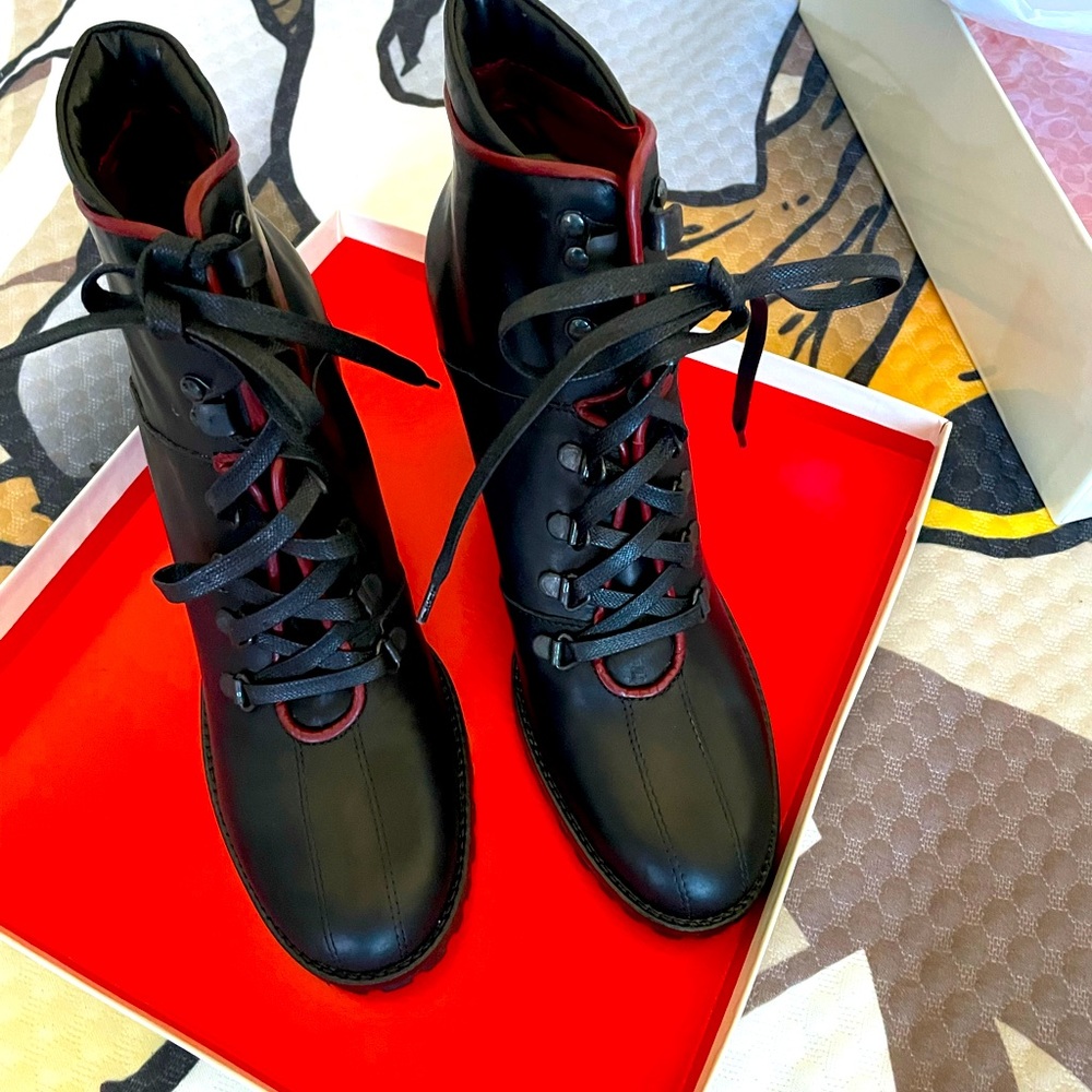 Coach Boots (Lucia Waxy Calf) black , 7 NIB
